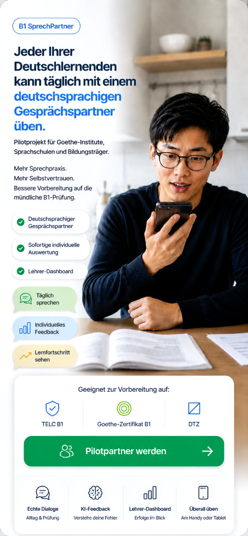 B1 SprechPartner – Pilotprojekt